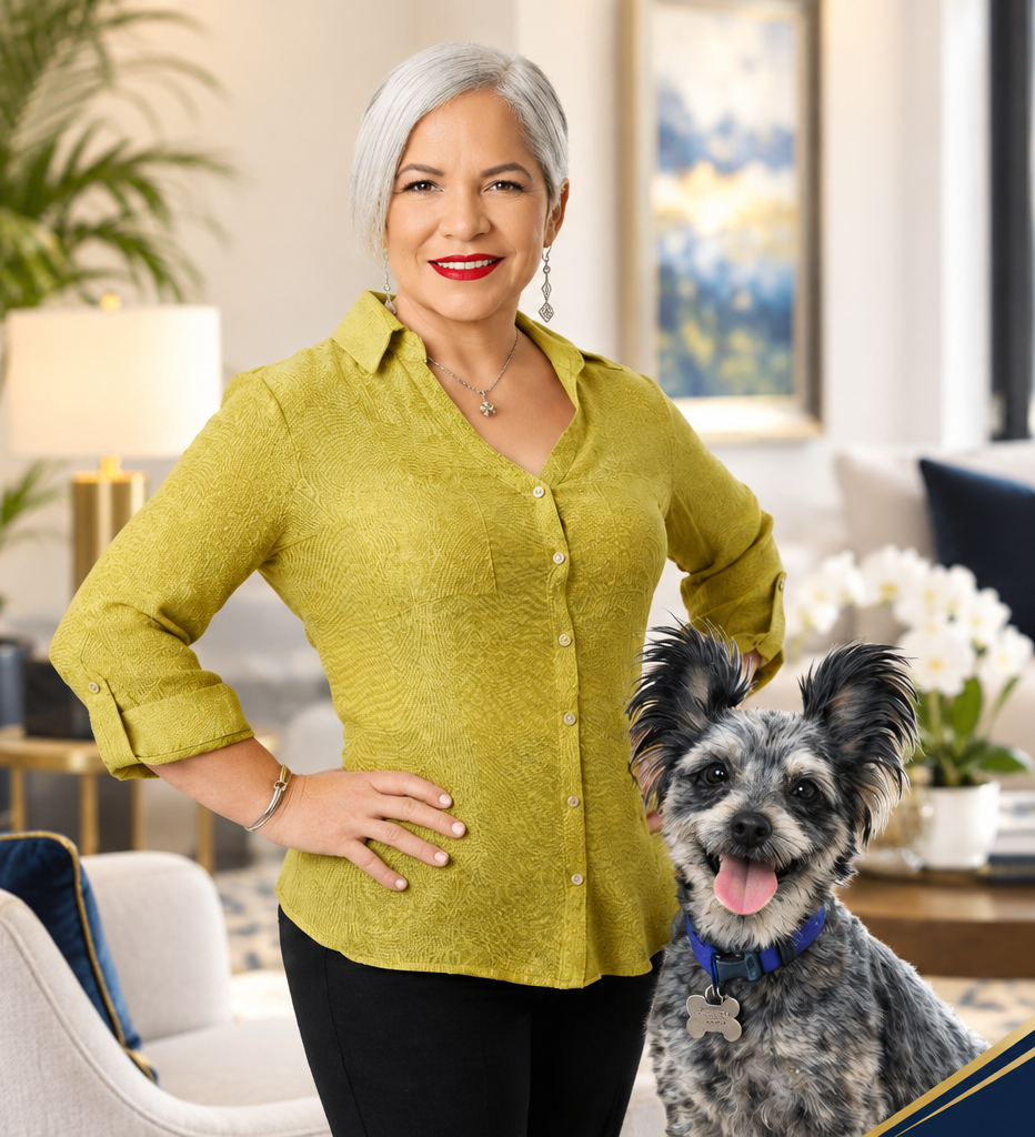 Glori Cole, pet-friendly REALTOR®, with her dog