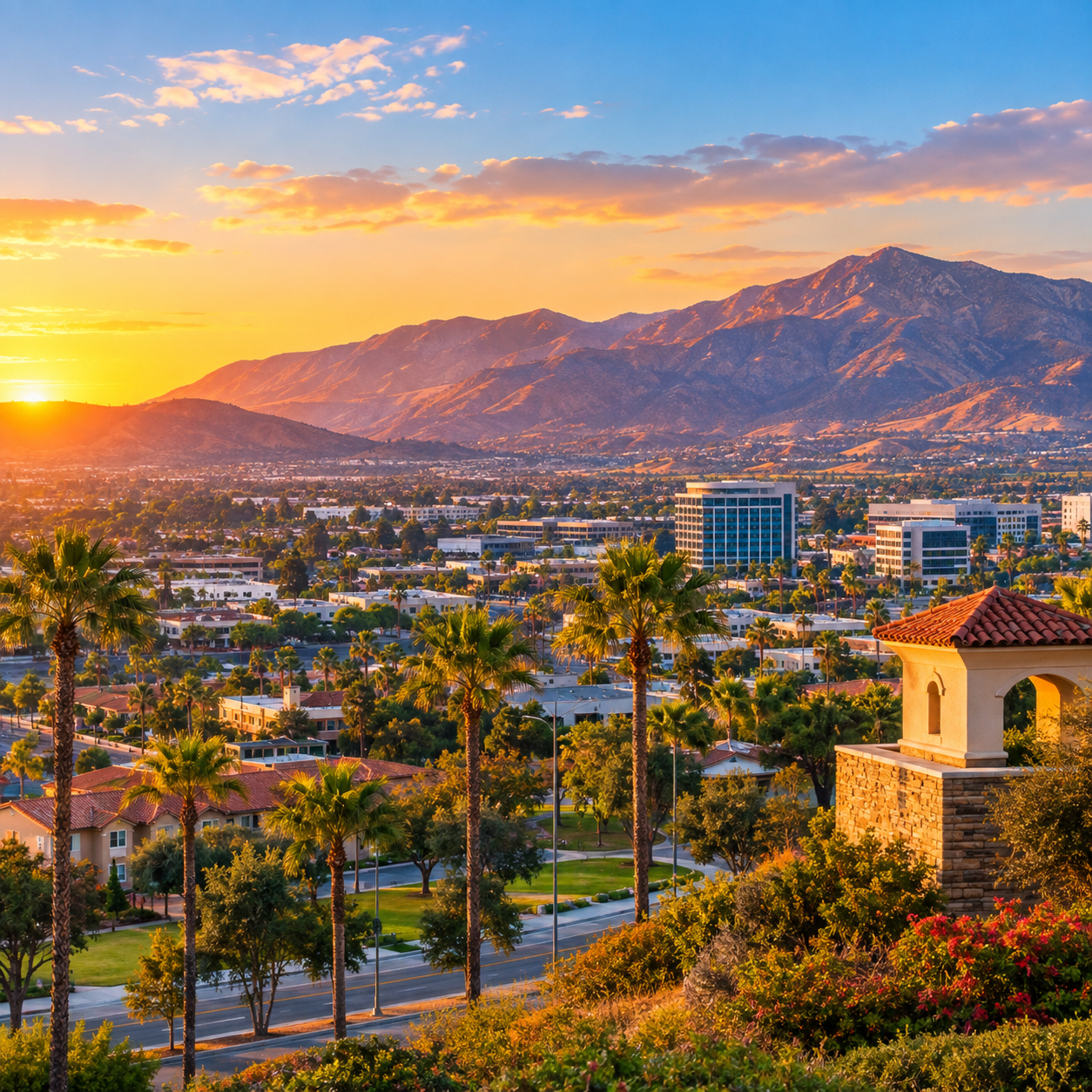 Corona CA real estate and homes with mountain views